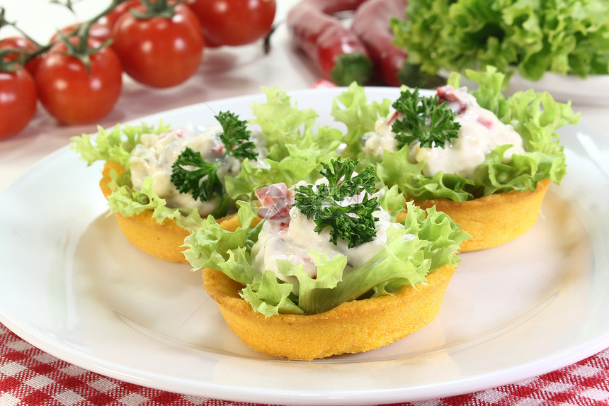 玉米蛋糕自助餐草药糕点餐饮点心芝士香菜食物沙拉辣椒图片