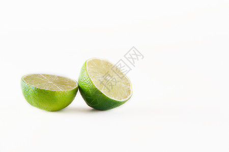 新鲜柠檬绿色水果生活食物背景图片