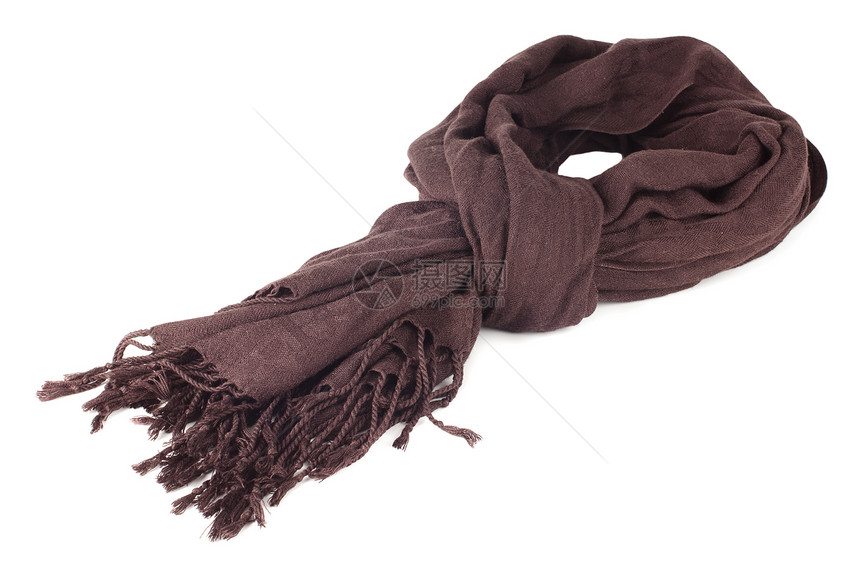 棕色的温暖围巾图片