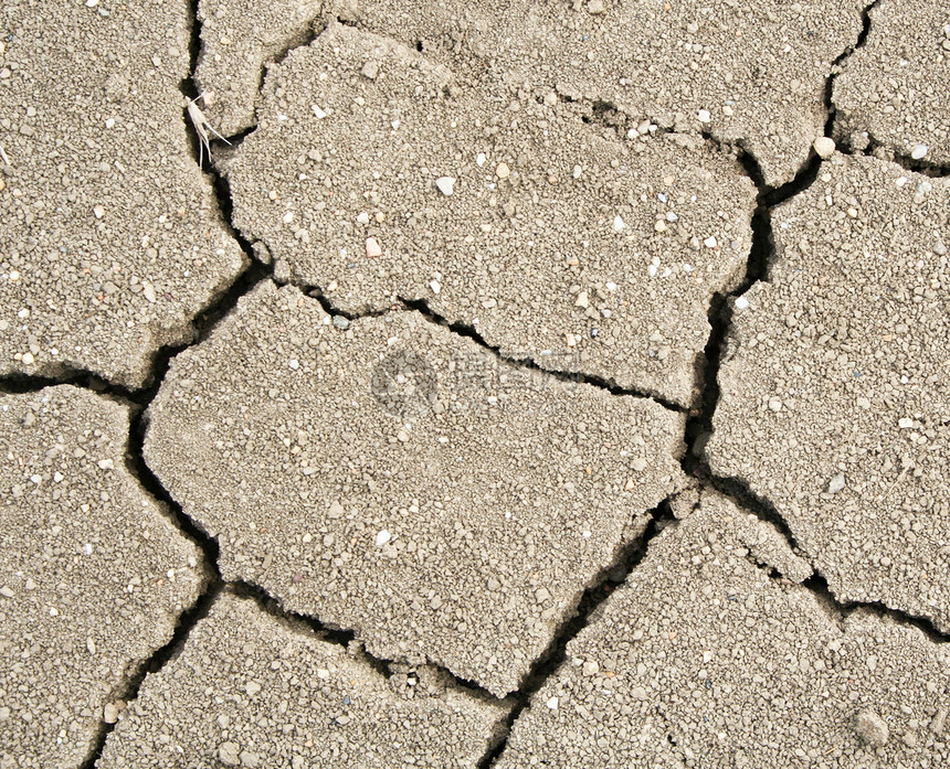 Crack 土壤质地作为生态灾难性背景图片