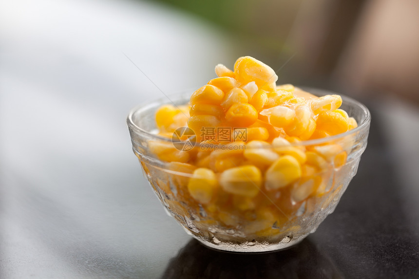 冻冻甜甜玉米蔬菜玉米内核食物水平谷物照片盘子图片