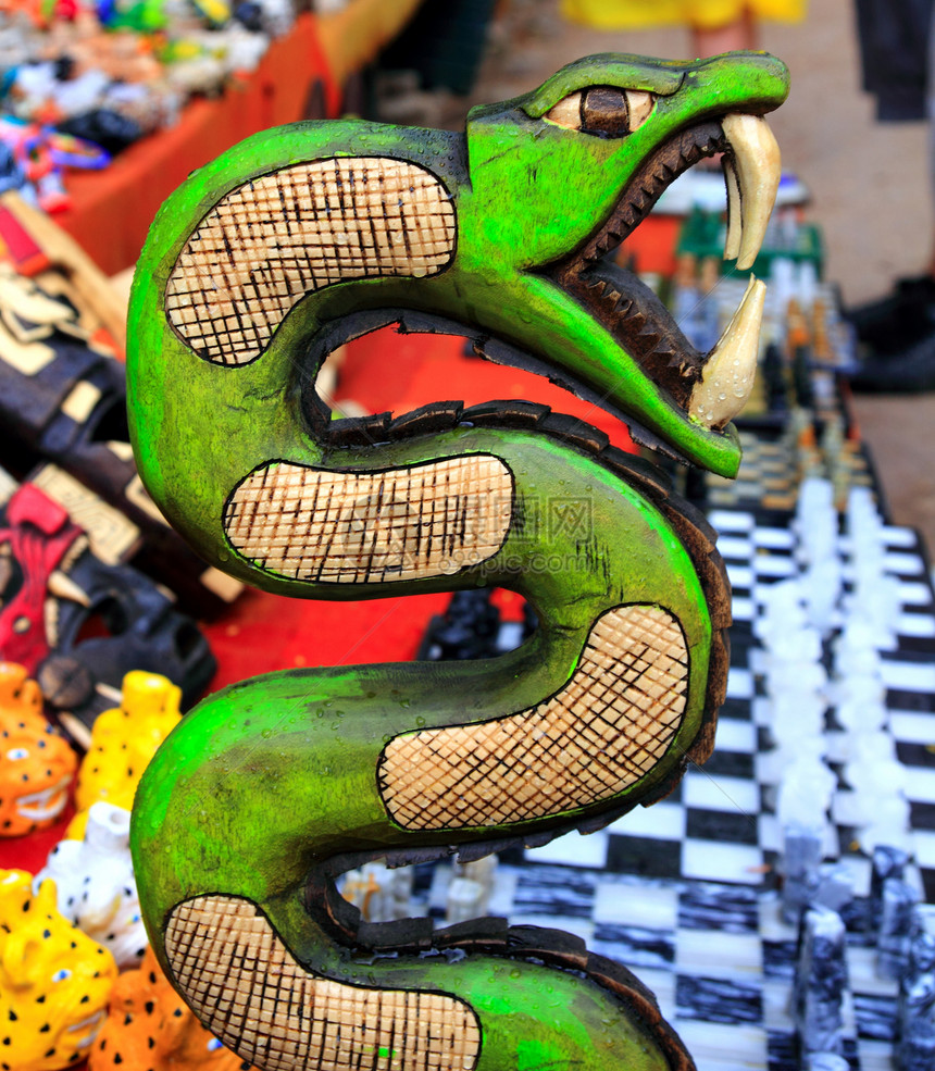 墨西哥的蛇马雅蛇手工艺品图片