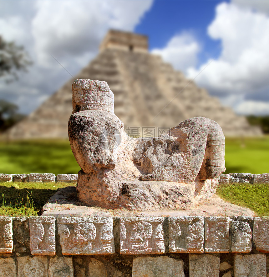 墨西哥 尤卡坦Yucatan楼梯数字脚步宗教遗产金字塔文明崇拜寺庙考古学图片
