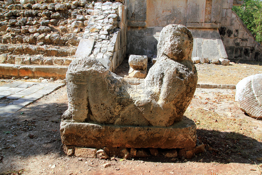 墨西哥 尤卡坦Yucatan建筑雕刻文明寺庙托盘崇拜建筑学假期考古学宗教图片