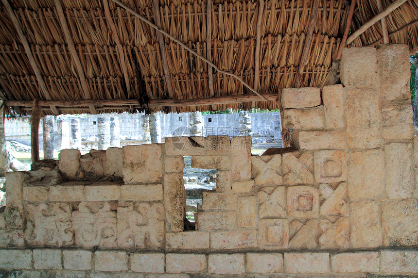 象形象形文字 玛雅的废墟 墨西哥寺庙建造法庭历史运动团队场地石工游戏雕刻图片