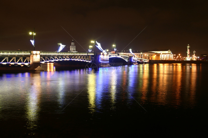 夜间圣彼得堡的烟花历史焰火旅行建筑建筑学图片