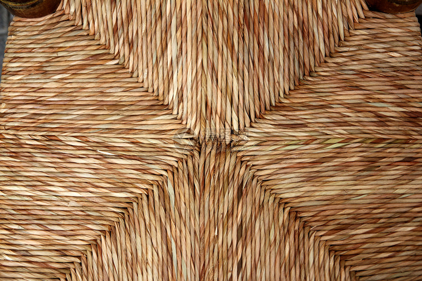 传统干枯的稻草草用手工艺品图片