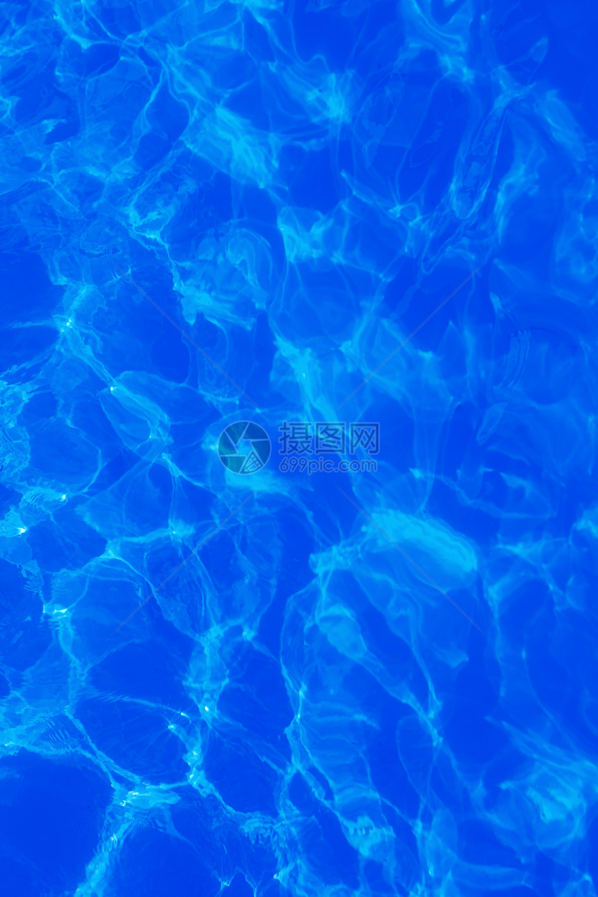 水蓝色卷状纹理背景海滩海岸液体热带太阳海景青色假期射线晴天图片