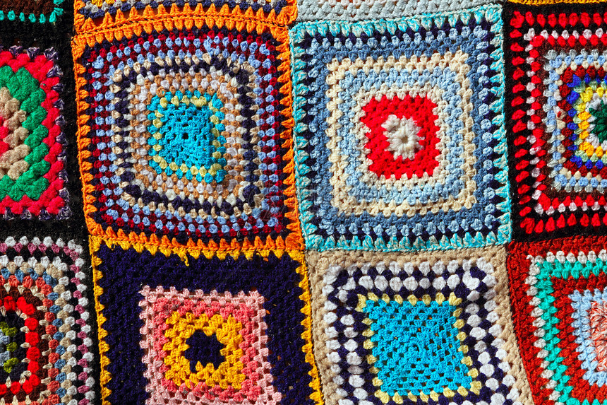 Crochet 拼凑多彩的手工艺图片