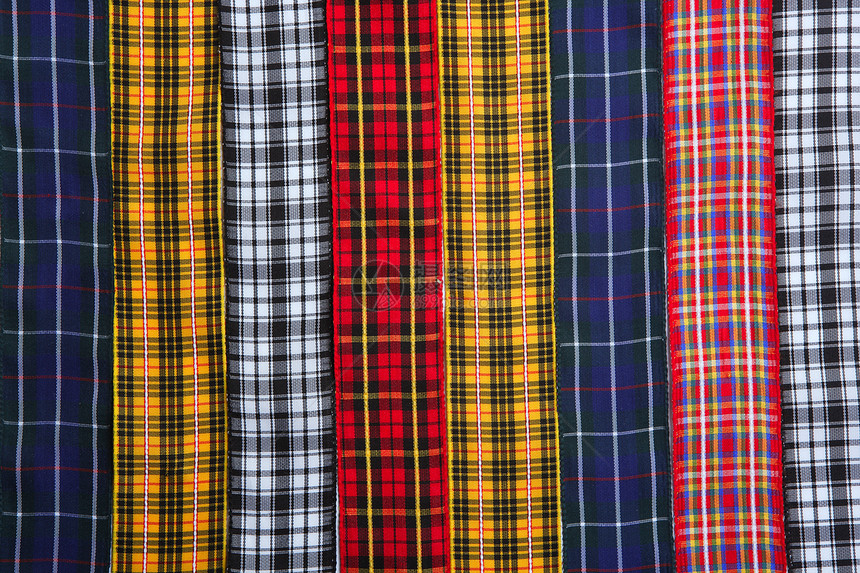 苏格兰塔坦布织布磁带图案背景衣服纺织品羊毛团体织物正方形材料短裙文化毯子图片