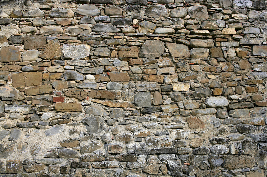 古老的灰石墙泥瓦花岗岩城市墙纸建筑水泥历史石头古董积木岩石图片