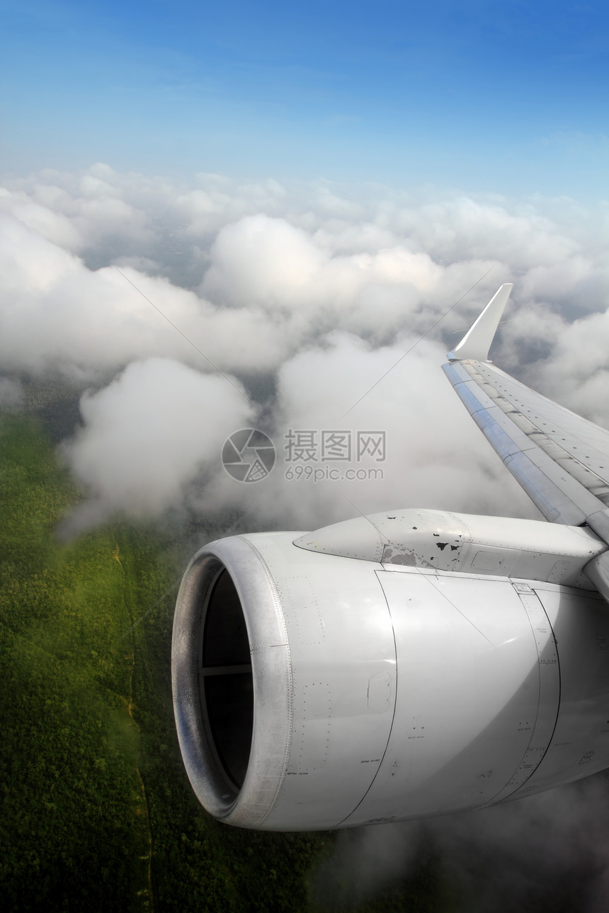 机翼飞机涡轮机飞行环境丛林天气翅膀运输气候天空云景天堂季节图片