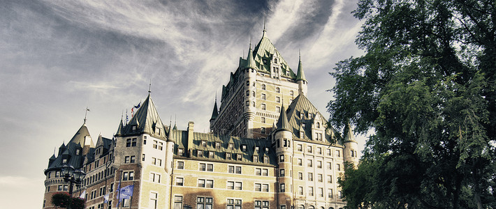 加拿大城堡历史的酒店高清图片