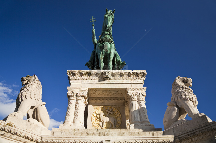 匈牙利 布达佩斯旅游旅行纪念碑城市假期狮子图片