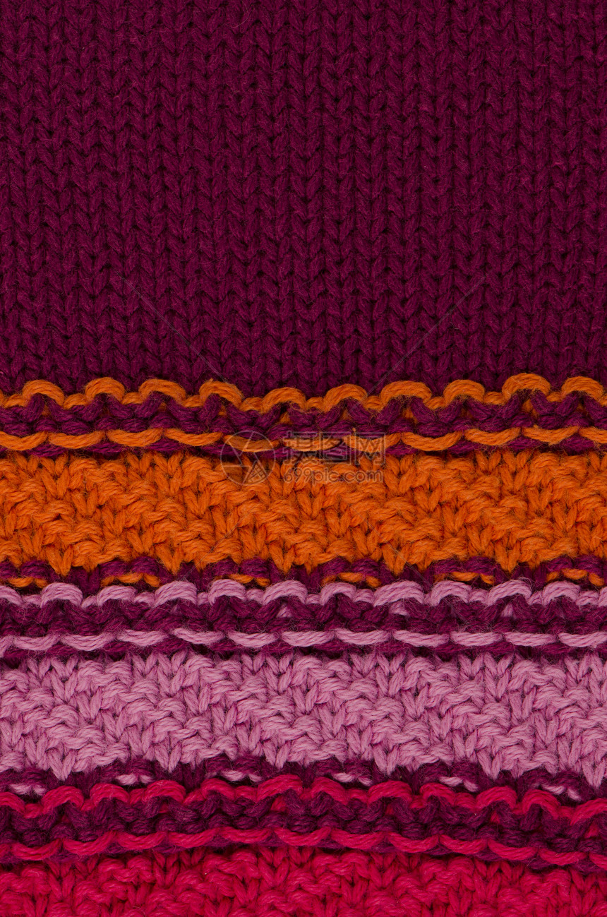 条形编织纹理条纹红色织物纺织品粉色紫色毯子羊毛橙子材料图片