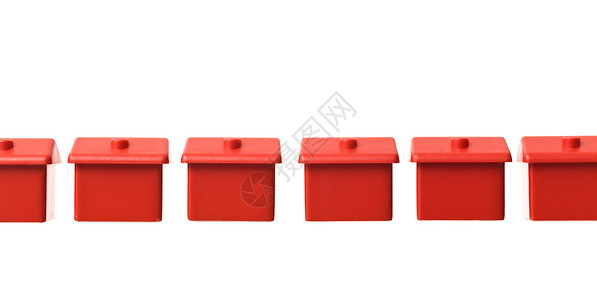 玩具大厦一排住宅房子发展红色建筑结构街道窗户塑料房地产背景图片