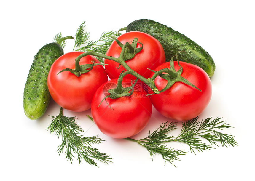 番茄和蔬菜花园食物收成营养素营养市场沙拉树叶小吃植物图片