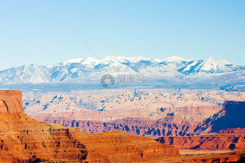 美国犹他州犹他州Canyonland国家公园旅行岩石外观峡谷山脉构造世界自然保护区地质位置图片