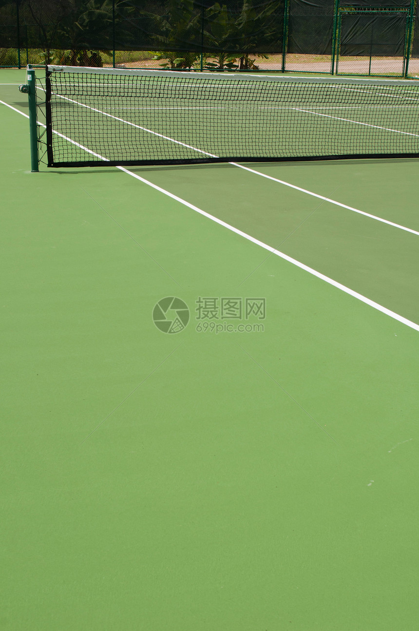 网球法院场地竞技娱乐游戏闲暇热带休闲地面锦标赛绿色图片