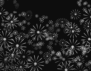 单色花岗岩花瓣辉光装饰白色墙纸植物风格艺术黑色插图背景图片