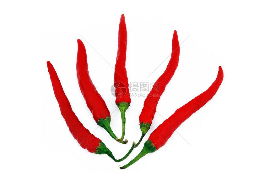 辣椒扇子异国蔬菜宏观情调胡椒香料红色食品绿色图片