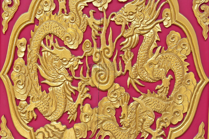 中国金龙背景历史房子宗教艺术家金子风格墙纸艺术建筑学装饰品图片