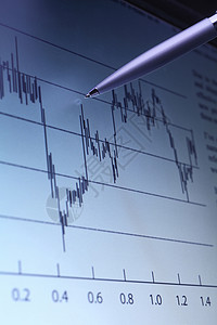 投资报告图表监视器展示财富商业库存金融数据市场背景图片