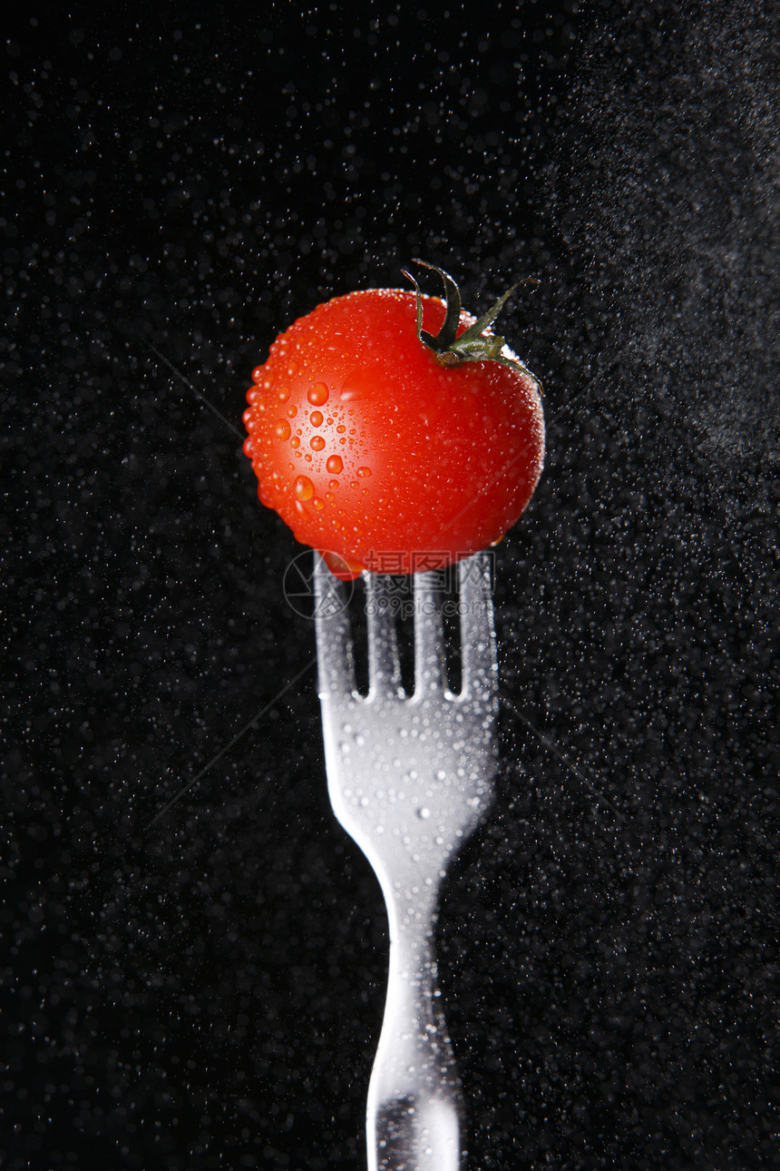 番茄沙拉金属刀具食物用具红色蔬菜藤蔓图片