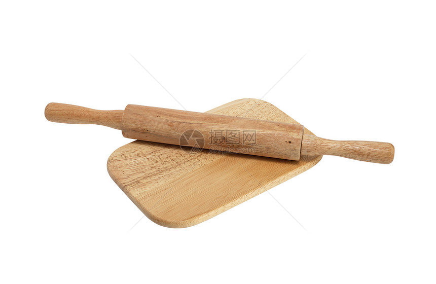 滚平烹饪工具用具饮食工作砧板木头厨房家庭图片