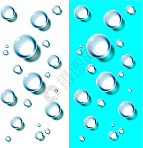 水滴绘画青色插图宏观纹理液体水面蓝色效果元素背景图片