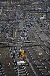 铁路铁路轨道铁轨货运火车站交通货物方式枢纽运输画幅背景图片