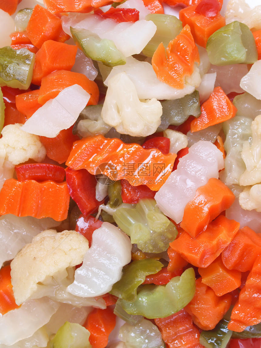 混合蔬菜美食芹菜洋葱宏观胡椒食物橙子白色绿色萝卜图片