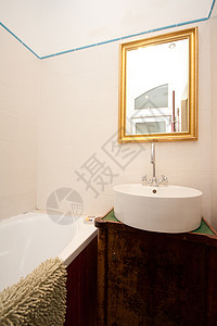 洗手间盆地收银台浴室水龙头洗澡建筑学背景图片