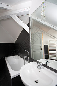 洗手间建筑学浴室收银台盆地水龙头洗澡背景图片
