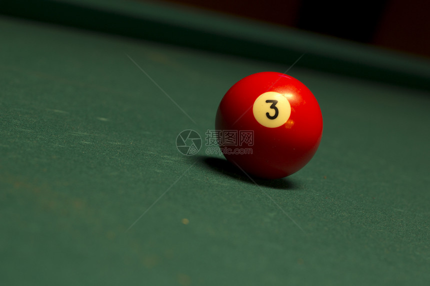 池桌球毛毡娱乐绿色桌子线索水池台球宏观图片