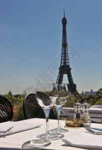 和埃菲尔饭店的塔旅行建筑学地方奢华天空蓝色纪念碑旅游烟灰缸眼镜背景图片