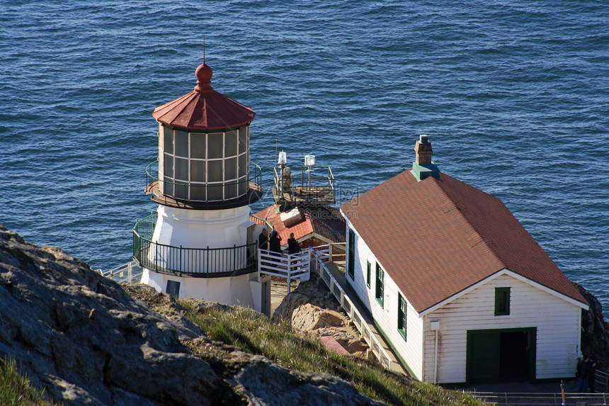 雷耶斯角灯塔风景支撑海岸国家航海海景蓝色岩石地标吸引力图片