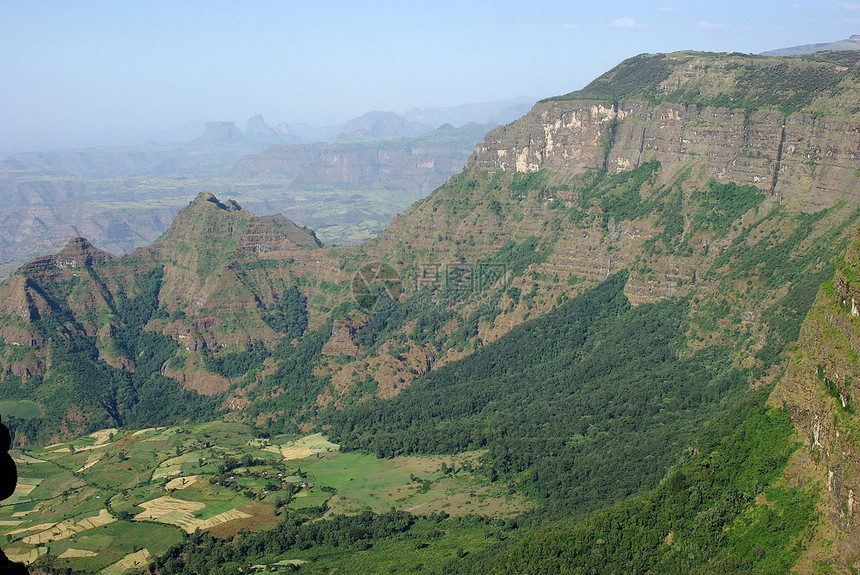 埃塞俄比亚地貌景观场地悬崖风景猿猴全景草地荒野图片