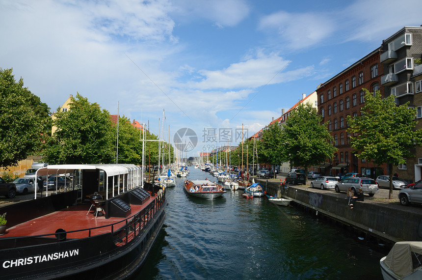 位于哥本哈根的运河图片