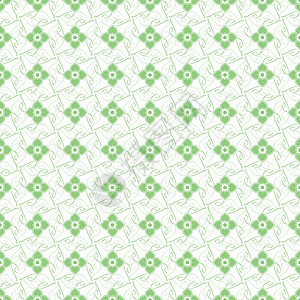 无缝的心型创造力条纹绿色绘画插图叶子墙纸白色装饰背景图片