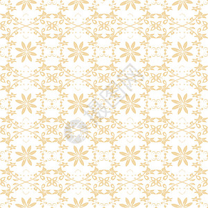 无缝裁缝花类模式白色褐色条纹创造力绘画装饰插图墙纸叶子背景图片