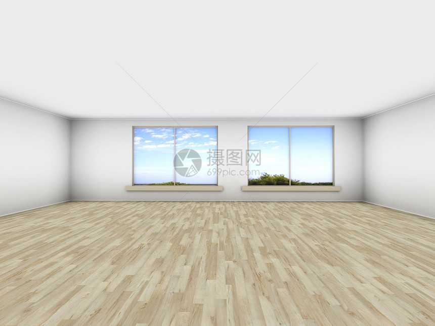 空房间公寓房地产木地板木头日光天空建筑学地面窗户风格图片