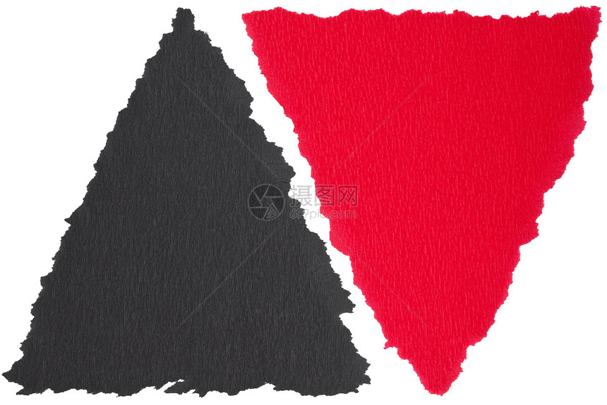 红纸和黑黑色撕破纸红色装饰创造力白色艺术品风格墙纸绘画图片