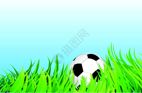 草场足球足球背景图片