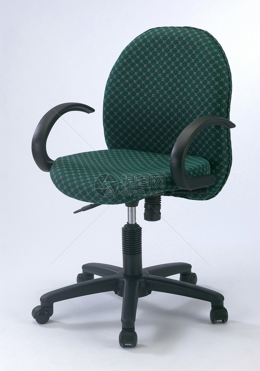 办公桌椅商业工作办公室椅子家具工作室白色扶手座位塑料图片