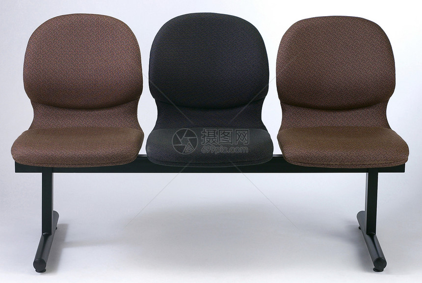 办公桌椅休息扶手塑料座位工作工作室商业白色椅子办公室图片