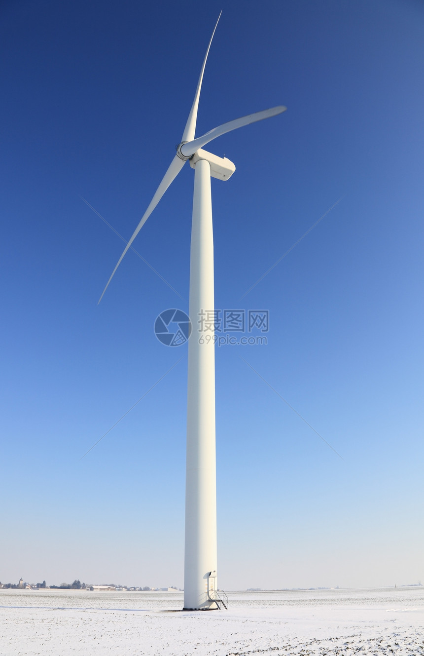 风力涡轮机刀片天空轮机环境技术活力风车白色发电机绿色图片