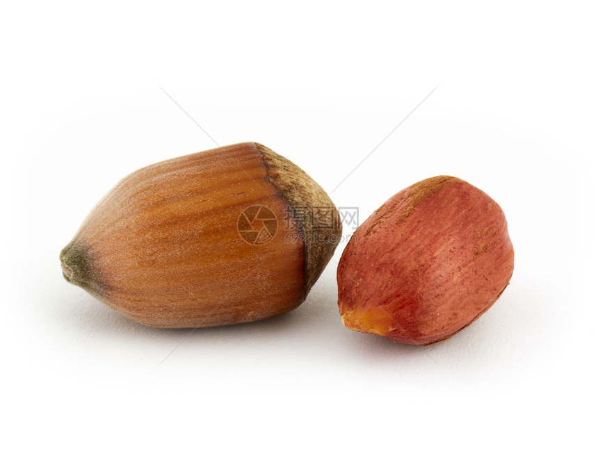 海泽尔食物宏观水果坚果种子白色图片