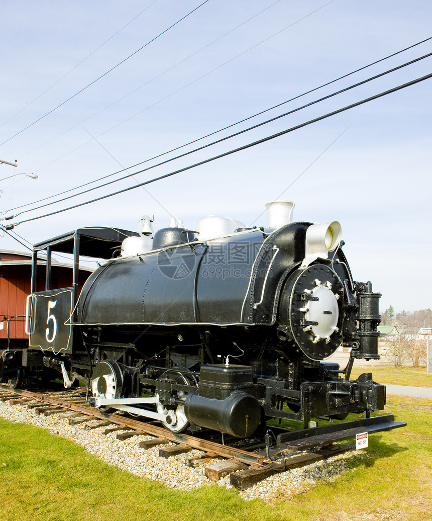 美国新罕布什尔州格罗夫顿机器世界机车外观交通工具运输旅行位置铁路运输铁路图片