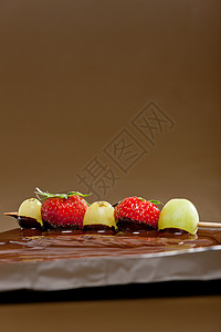 巧克力甜点火锅营养食物静物棕色诱惑水果背景图片